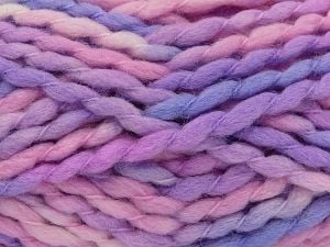 Composition 70% Laine, 30% Acrylique, Pink Shades, Lilac, Brand Ice Yarns, fnt2-77926