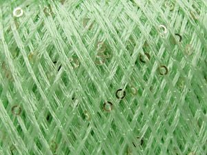 Fiber Content 97% Polyester, 3% Paillette, Mint Green, Brand Ice Yarns, fnt2-78418 