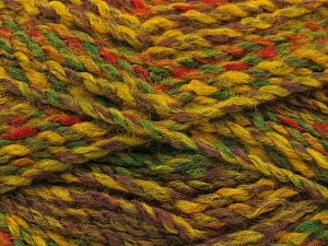 Composition 100% Acrylique haut de gamme, Red, Brand Ice Yarns, Green, Gold Shades, Brown, fnt2-78551 