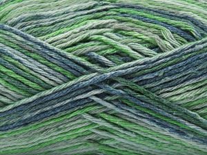 Composition 100% Coton, Brand Ice Yarns, Grey, Green Shades, Blue, Yarn Thickness 3 Light DK, Light, Worsted, fnt2-78829 