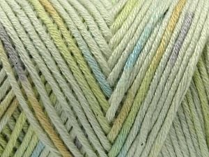 Global Organic Textile Standard (GOTS) Certified Product. CUC-TR-017 PRJ 805332/918191 Fiber Content 60% Organic Cotton, 40% Acrylic, Turquoise, Light Grey, Light Green, Brand Ice Yarns, Gold, Yarn Thickness 3 Light DK, Light, Worsted, fnt2-78836 