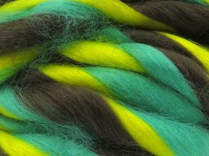 Composition 80% Acrylique, 20% Laine, Brand Ice Yarns, Green Shades, Yarn Thickness 6 SuperBulky Bulky, Roving, fnt2-78846 