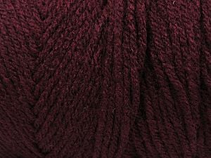 Items made with this yarn are machine washable & dryable. Fiber Content 100% Acrylic, Brand Ice Yarns, Dark Maroon, fnt2-78874 