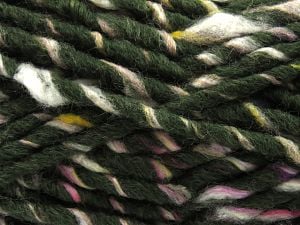 Fiber Content 90% Acrylic, 10% Wool, Rainbow, Brand Ice Yarns, Green, Yarn Thickness 4 Medium Worsted, Afghan, Aran, fnt2-79110
