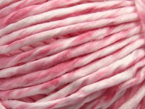 Fiber Content 100% Polyester, White, Pink, Brand Ice Yarns, fnt2-79377 