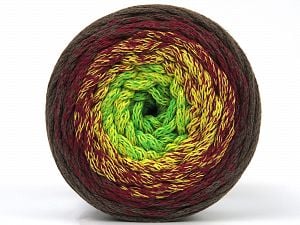 Please be advised that yarns are made of recycled cotton, and dye lot differences occur. Fiber Content 100% Cotton, Yellow, Brand Ice Yarns, Green, Camel, Burgundy, fnt2-79842