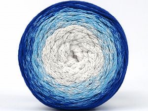 Please be advised that yarns are made of recycled cotton, and dye lot differences occur. Fiber Content 100% Cotton, White, Turquoise, Light Grey, Brand Ice Yarns, Blue, fnt2-79848