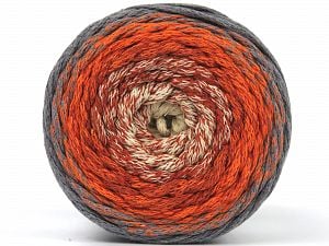 Please be advised that yarns are made of recycled cotton, and dye lot differences occur. Composition 100% Coton, Orange, Brand Ice Yarns, Grey, Cream, Copper, fnt2-79854 