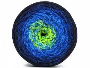 Please be advised that yarns are made of recycled cotton, and dye lot differences occur. Ä°Ã§erik 100% Pamuk, Neon Green, Brand Ice Yarns, Dark Navy, Blue Shades, fnt2-79857 