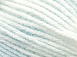 Machine washable. Dry flat. Do not bleach. Fiber Content 100% Acrylic, White, Light Turquoise, Brand Ice Yarns, fnt2-79862