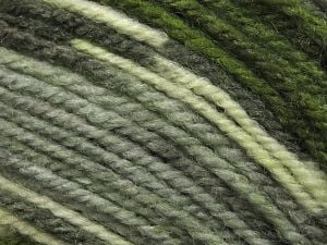 Fiber Content 65% Acrylic, 35% Wool, Brand Ice Yarns, Grey Shades, Green Shades, fnt2-79893