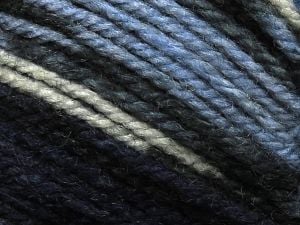 Composition 65% Acrylique, 35% Laine, Navy, Brand Ice Yarns, Blue Shades, Black, fnt2-79896