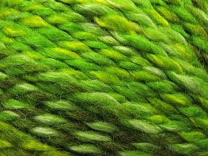 Composition 65% Acrylique, 35% Laine, Yellow, Brand Ice Yarns, Green Shades, Brown, fnt2-79930 