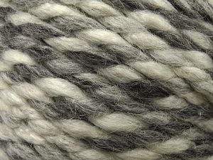 Fiber Content 65% Acrylic, 35% Wool, White, Brand Ice Yarns, Grey Shades, fnt2-79938