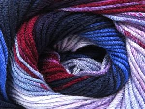 Composition 100% Acrylique Anti-bouloches, Navy, Lilac Shades, Brand Ice Yarns, Burgundy, Blue, fnt2-79948 