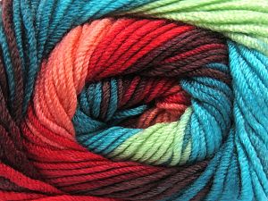 Fiber Content 100% Antipilling Acrylic, Turquoise Shades, Salmon Shades, Mint Green, Brand Ice Yarns, Brown, fnt2-79950