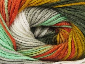 Composition 100% Acrylique Anti-bouloches, Mint Green, Brand Ice Yarns, Grey, Gold, Cream, Copper, fnt2-79957 