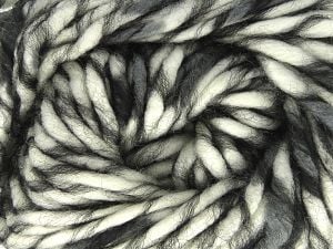 Fiber Content 80% Acrylic, 20% Wool, White, Brand Ice Yarns, Grey, Black, fnt2-79999