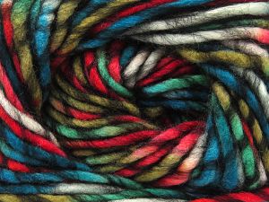 Composition 80% Acrylique, 20% Laine, White, Red, Brand Ice Yarns, Green Shades, Camel, Black, Yarn Thickness 5 Bulky Chunky, Craft, Rug, fnt2-80011 