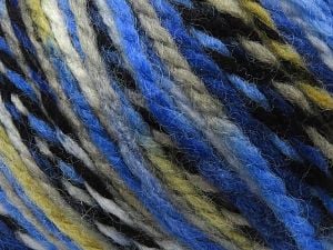 Composition 65% Acrylique, 35% Laine, White, Brand Ice Yarns, Camel, Blue Shades, Black, Yarn Thickness 3 Light DK, Light, Worsted, fnt2-80021 