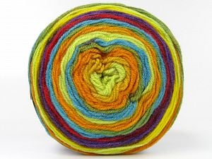 Composition 100% Acrylique, Yellow, Turquoise, Red, Purple, Brand Ice Yarns, Green, Burgundy, fnt2-80108 