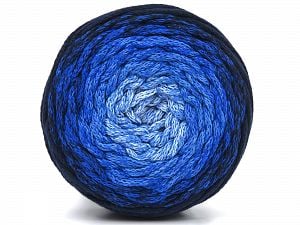 Please be advised that yarns are made of recycled cotton, and dye lot differences occur. Composition 100% Coton, Brand Ice Yarns, Blue Shades, fnt2-80168 