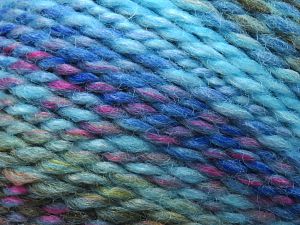 Composition 65% Acrylique, 35% Laine, Turquoise, Red, Pink, Khaki, Brand Ice Yarns, Blue, fnt2-80174 