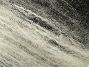 Fiber Content 61% Acrylic, 24% Polyester, 15% Wool, White, Brand Ice Yarns, Grey, Black, fnt2-80186