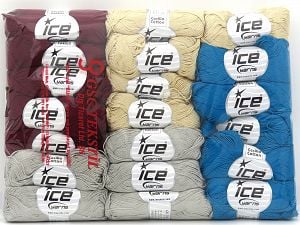 Ne: 8/4. Nm 14/4 Ä°Ã§erik 100% Merserize Pamuk, Multicolor, Brand Ice Yarns, fnt2-80251 