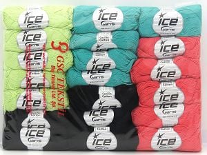 Ne: 8/4. Nm 14/4 Ä°Ã§erik 100% Merserize Pamuk, Multicolor, Brand Ice Yarns, fnt2-80255 