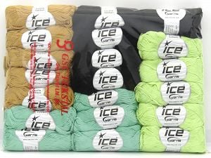 Ne: 8/4. Nm 14/4 Ä°Ã§erik 100% Merserize Pamuk, Multicolor, Brand Ice Yarns, fnt2-80257 