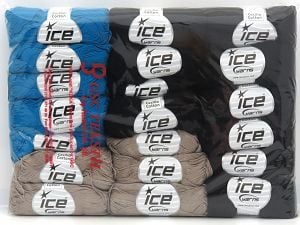 Ne: 8/4. Nm 14/4 Ä°Ã§erik 100% Merserize Pamuk, Multicolor, Brand Ice Yarns, fnt2-80259 