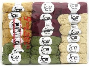 Ne: 8/4. Nm 14/4 Ä°Ã§erik 100% Merserize Pamuk, Multicolor, Brand Ice Yarns, fnt2-80262 