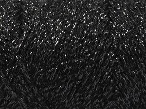 Composition 100% Métallique Lurex, Brand Ice Yarns, Black, fnt2-80269