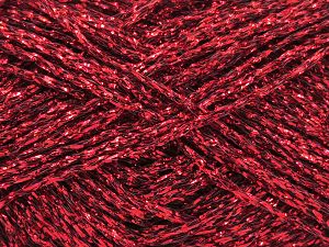 Fiber Content 100% Metallic Lurex, Red, Brand Ice Yarns, fnt2-80274 