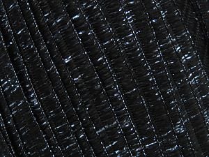 Composition 84% Polyester, 16% Métallique Lurex, Brand Ice Yarns, Blue, Black, Yarn Thickness 5 Bulky Chunky, Craft, Rug, fnt2-80352