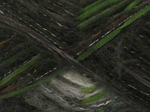 Composition 8% Laine, 50% Polyamide, 30% Acrylique, 12% Polyester, White, Brand Ice Yarns, Grey, Green, Gold, Black, Yarn Thickness 5 Bulky Chunky, Craft, Rug, fnt2-80355