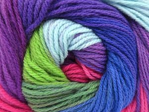 Fiber Content 100% Acrylic, Purple Shades, Pink, Brand Ice Yarns, Green Shades, Blue Shades, Yarn Thickness 3 Light DK, Light, Worsted, fnt2-80370