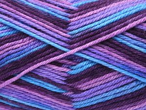 Planned Pooling The yarn is suitable for planned pooling İçerik 100% Antipilling Acrylic, Purple Shades, Brand Ice Yarns, Blue, Yarn Thickness 4 Medium Worsted, Afghan, Aran, fnt2-80388
