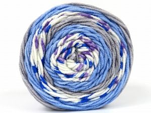 Composition 100% Acrylique, White, Purple, Brand Ice Yarns, Grey, Blue Shades, fnt2-80401 