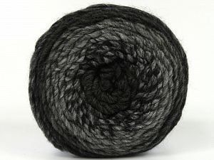 Fiber Content 85% Acrylic, 15% Wool, Brand Ice Yarns, Grey Shades, Black, Yarn Thickness 3 Light DK, Light, Worsted, fnt2-80461
