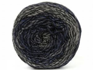Composition 85% Acrylique, 15% Laine, Brand Ice Yarns, Grey Shades, Blue, Yarn Thickness 3 Light DK, Light, Worsted, fnt2-80462