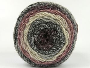 Composition 85% Acrylique, 15% Laine, Pink, Maroon, Brand Ice Yarns, Grey Shades, Cream, Yarn Thickness 3 Light DK, Light, Worsted, fnt2-80467 