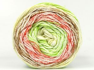 Composition 100% Coton, Yellow, White, Salmon, Brand Ice Yarns, Green, Brown, Yarn Thickness 3 Light DK, Light, Worsted, fnt2-80473 