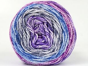 Composition 100% Coton, White, Lilac, Brand Ice Yarns, Grey, Fuchsia, Blue, Yarn Thickness 3 Light DK, Light, Worsted, fnt2-80475 