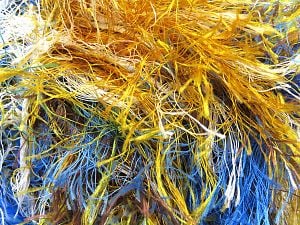 Composition 100% Polyester, Yellow, White, Brand Ice Yarns, Brown, Blue, Yarn Thickness 6 SuperBulky Bulky, Roving, fnt2-80531