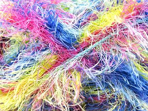 Composition 100% Polyester, Yellow, Pink, Brand Ice Yarns, Green, Blue, Yarn Thickness 6 SuperBulky Bulky, Roving, fnt2-80532 