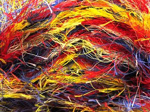 Composition 100% Polyester, Rainbow, Brand Ice Yarns, Yarn Thickness 6 SuperBulky Bulky, Roving, fnt2-80533