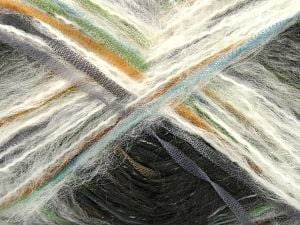 Composition 8% Laine, 50% Polyamide, 30% Acrylique, 12% Polyester, White, Brand Ice Yarns, Grey, Green Shades, Gold, Brown, Black, Yarn Thickness 5 Bulky Chunky, Craft, Rug, fnt2-80545 