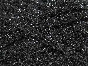 Composition 100% Métallique Lurex, Brand Ice Yarns, Black, Yarn Thickness 6 SuperBulky Bulky, Roving, fnt2-80547